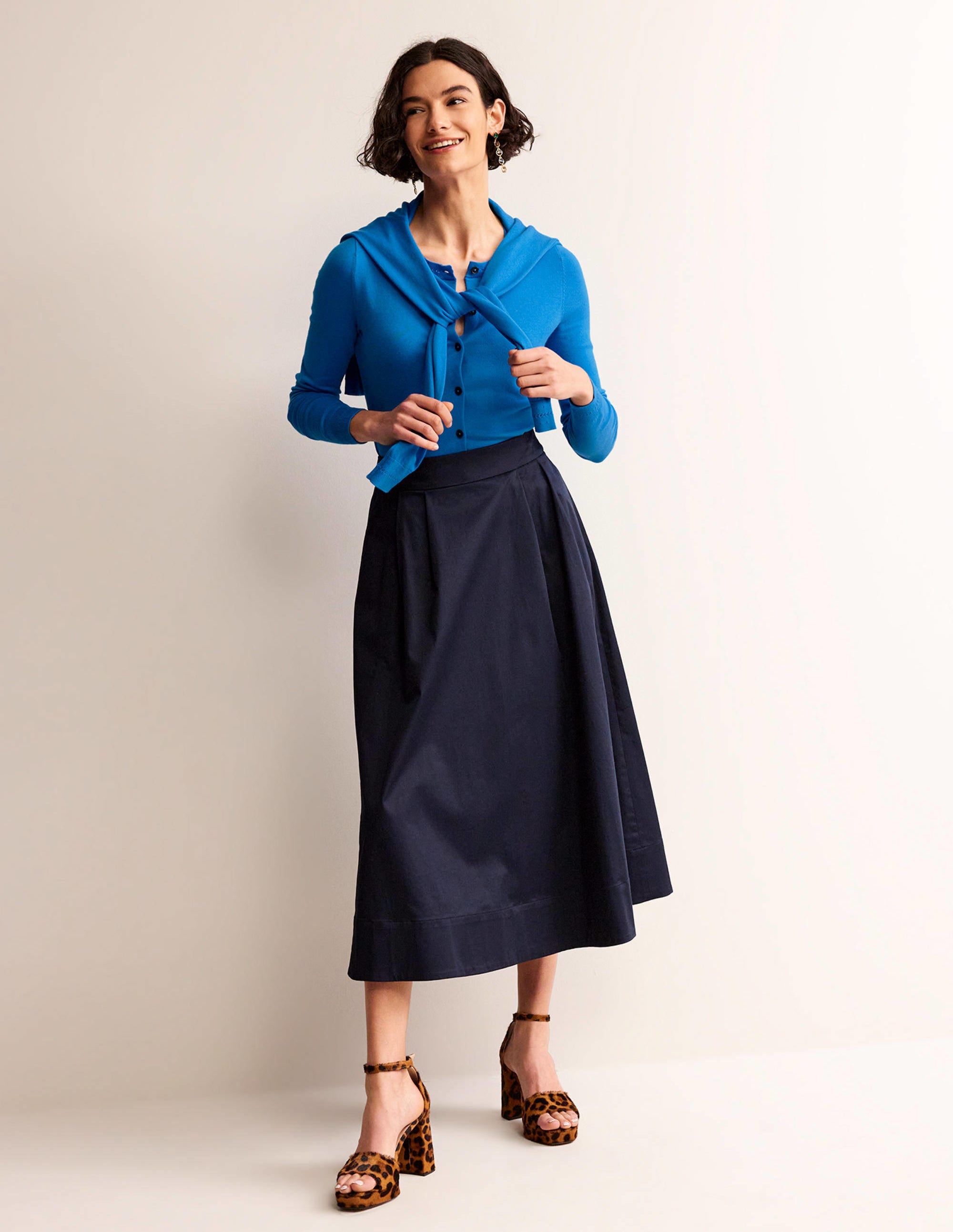  Catriona Cotton Cardigan-Brilliant Blue、mySite、ashleygrahame