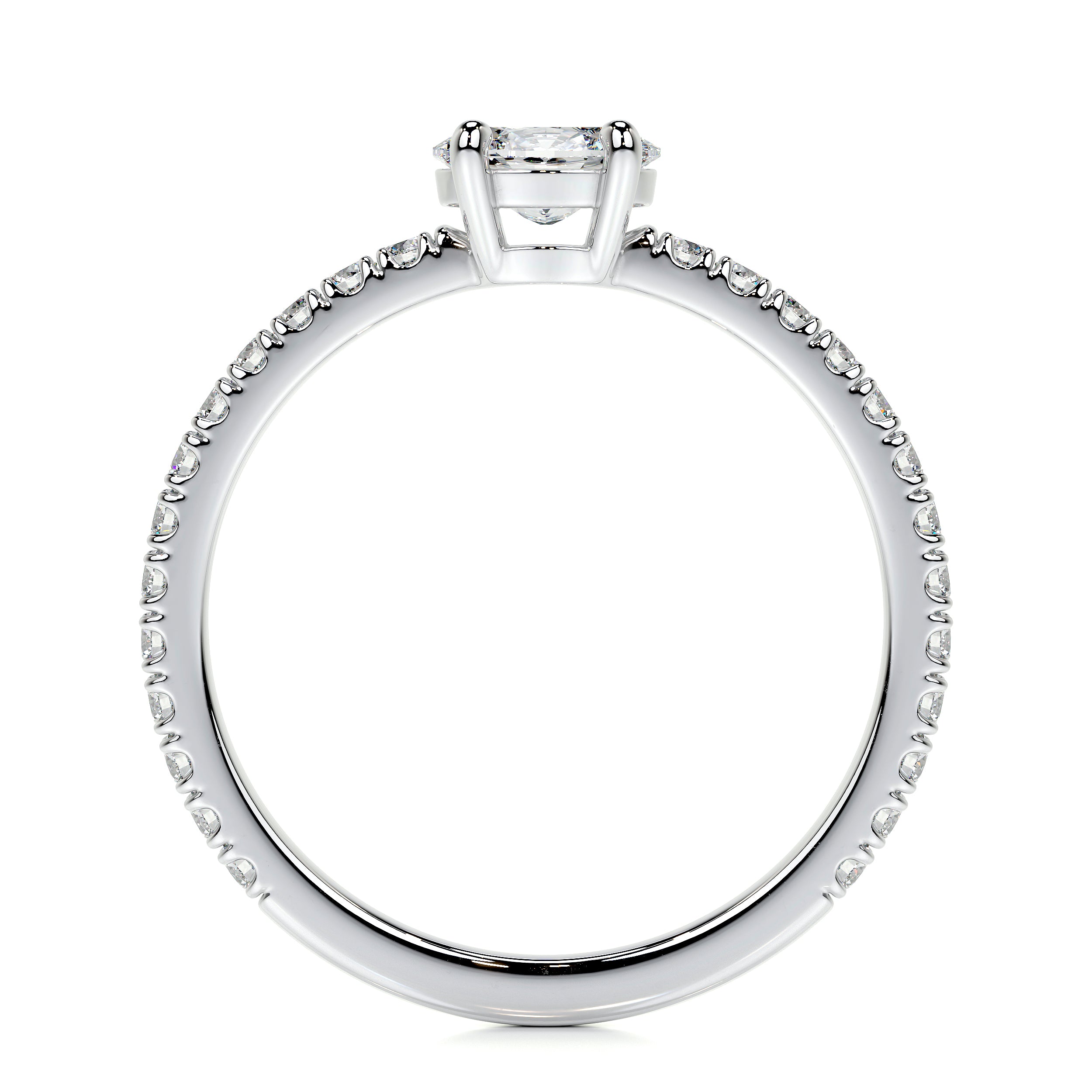 Chloe Oval Lab Grown Stacking Ring (0.55 Carat) -Platinum、mySite、hinf8tx79