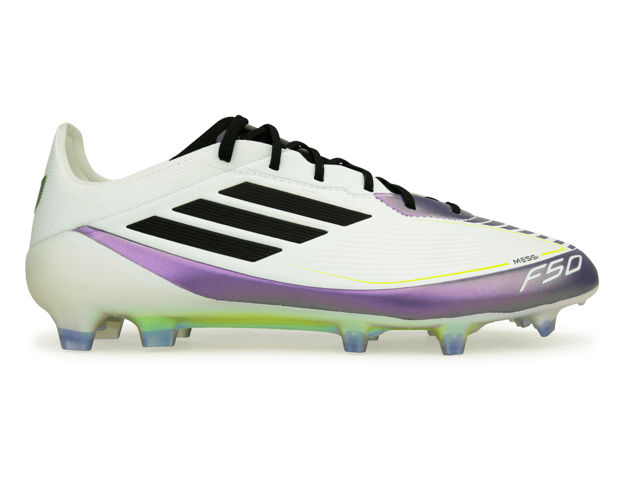 adidas Men's F50 Elite Messi FG White/Black/Purple、mySite、noshort