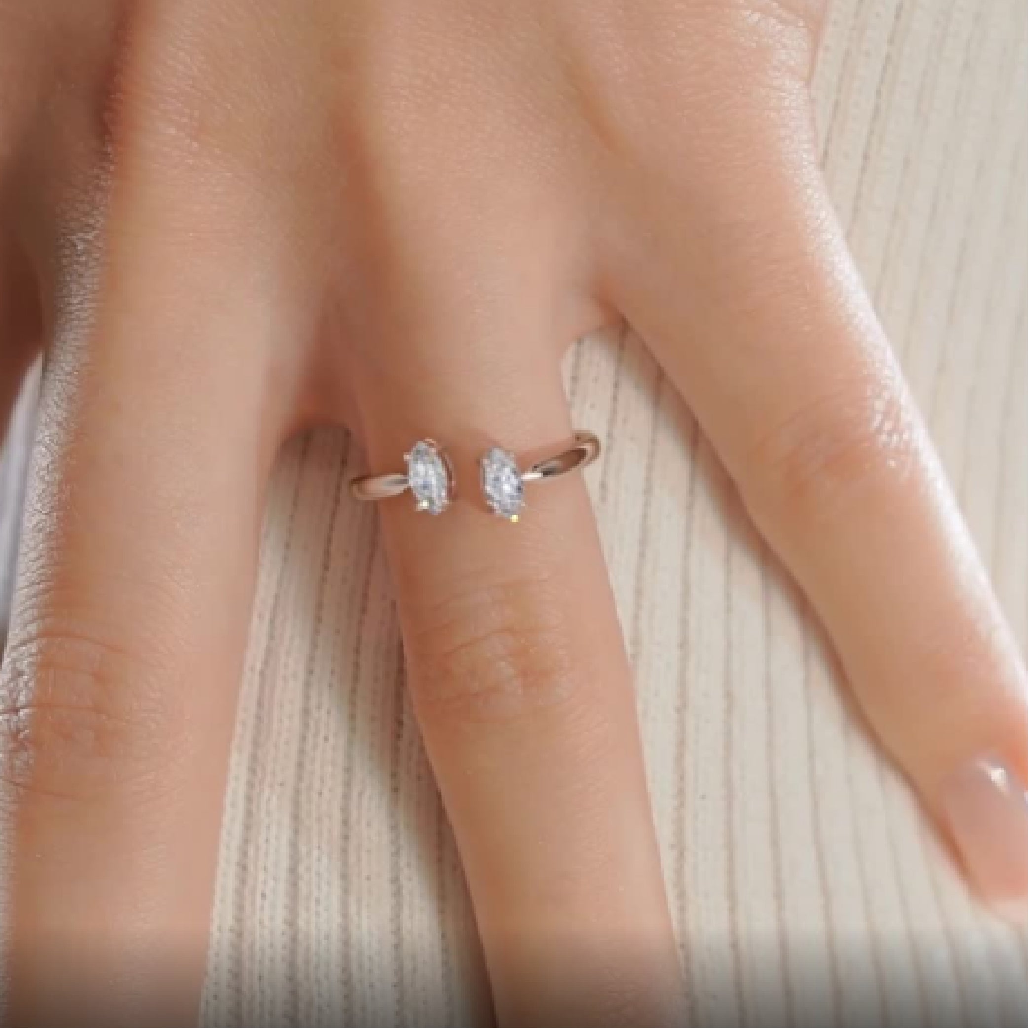 Celine Lab Grown Fashion Ring (0.36 Carat) -14K Rose Gold、mySite、hinf8tx79