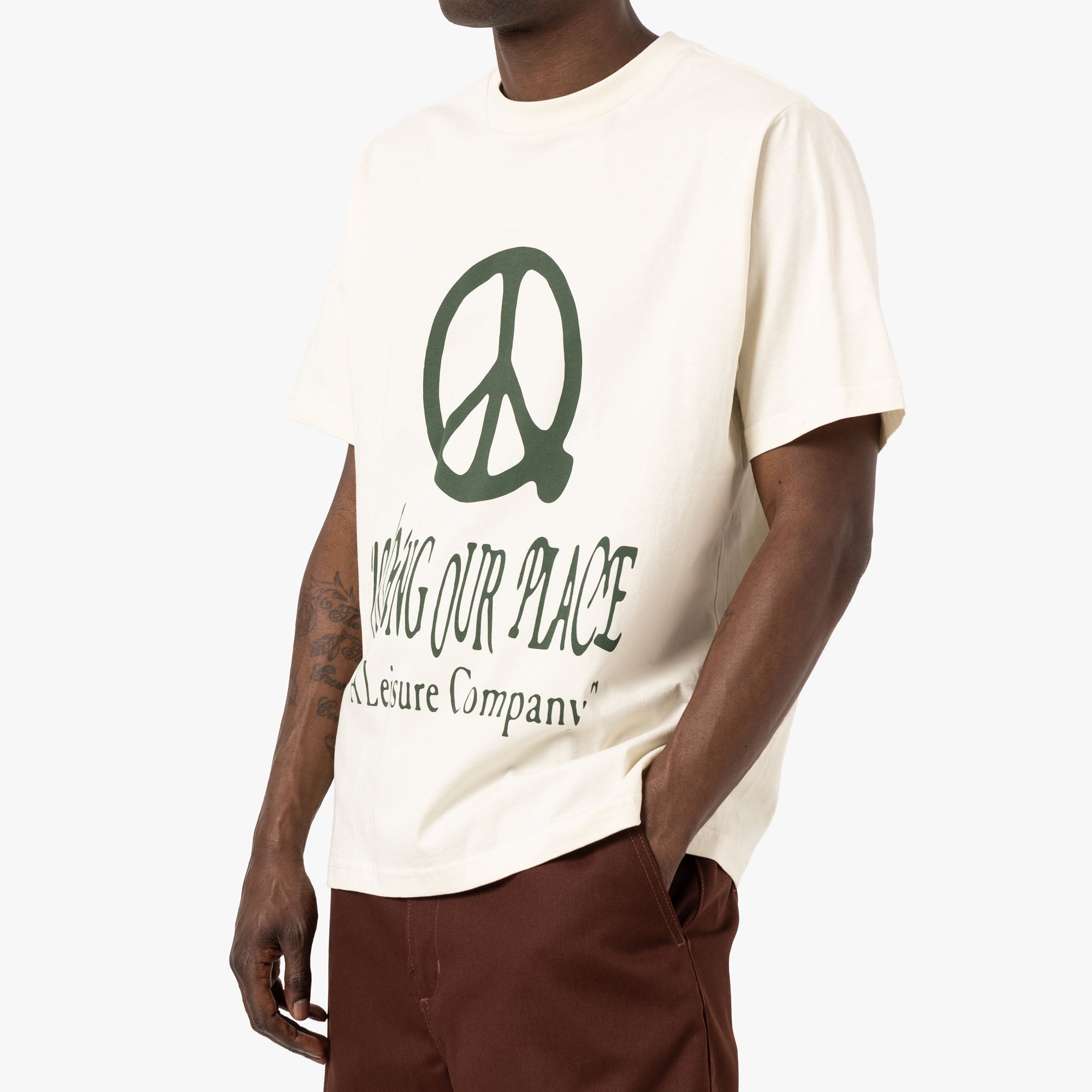  Museum Of Peace & Quiet Our Place T-Shirt / Bone、mySite、merchandisen