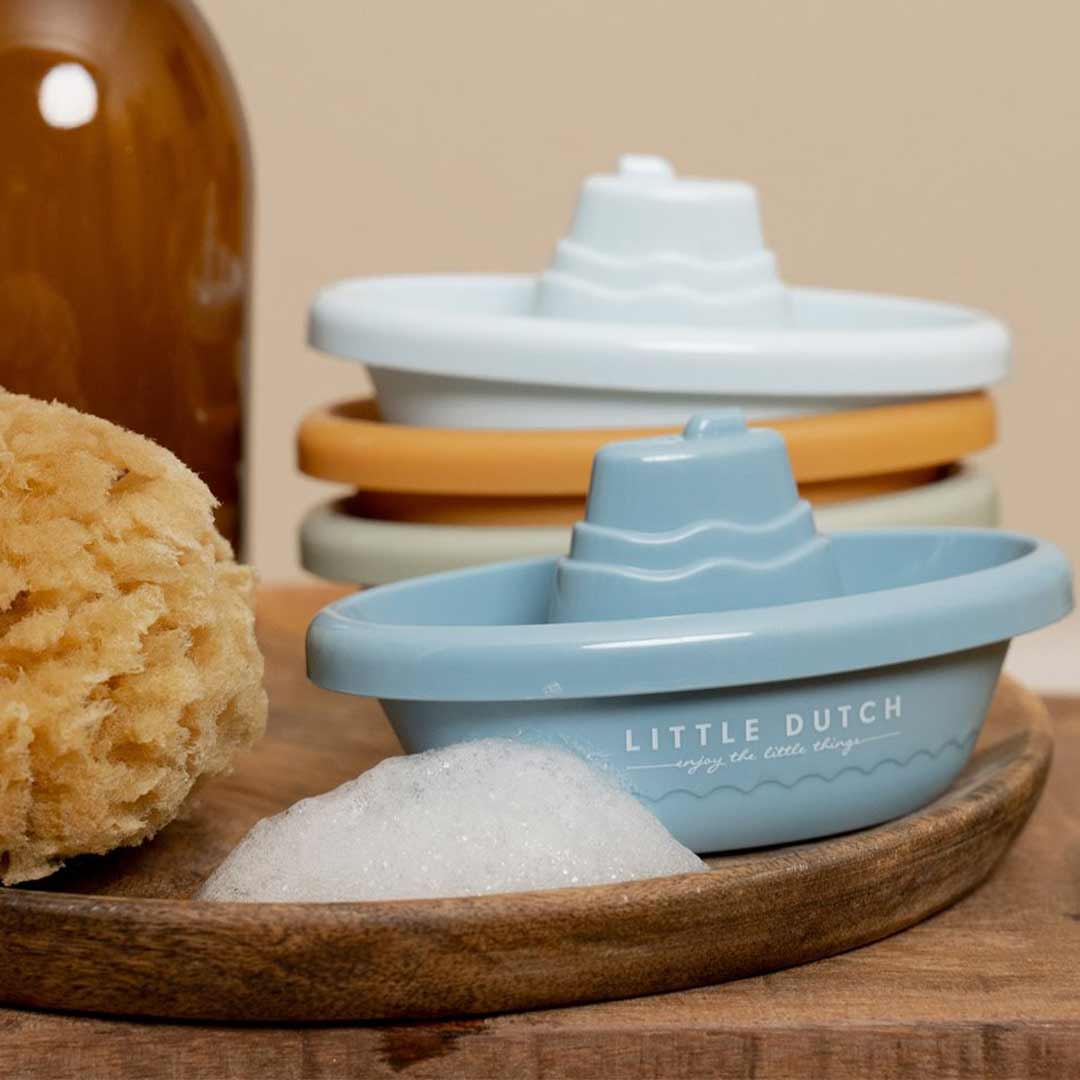  Little Dutch Stackable Bath Boats - Blue、mySite、merchandisen