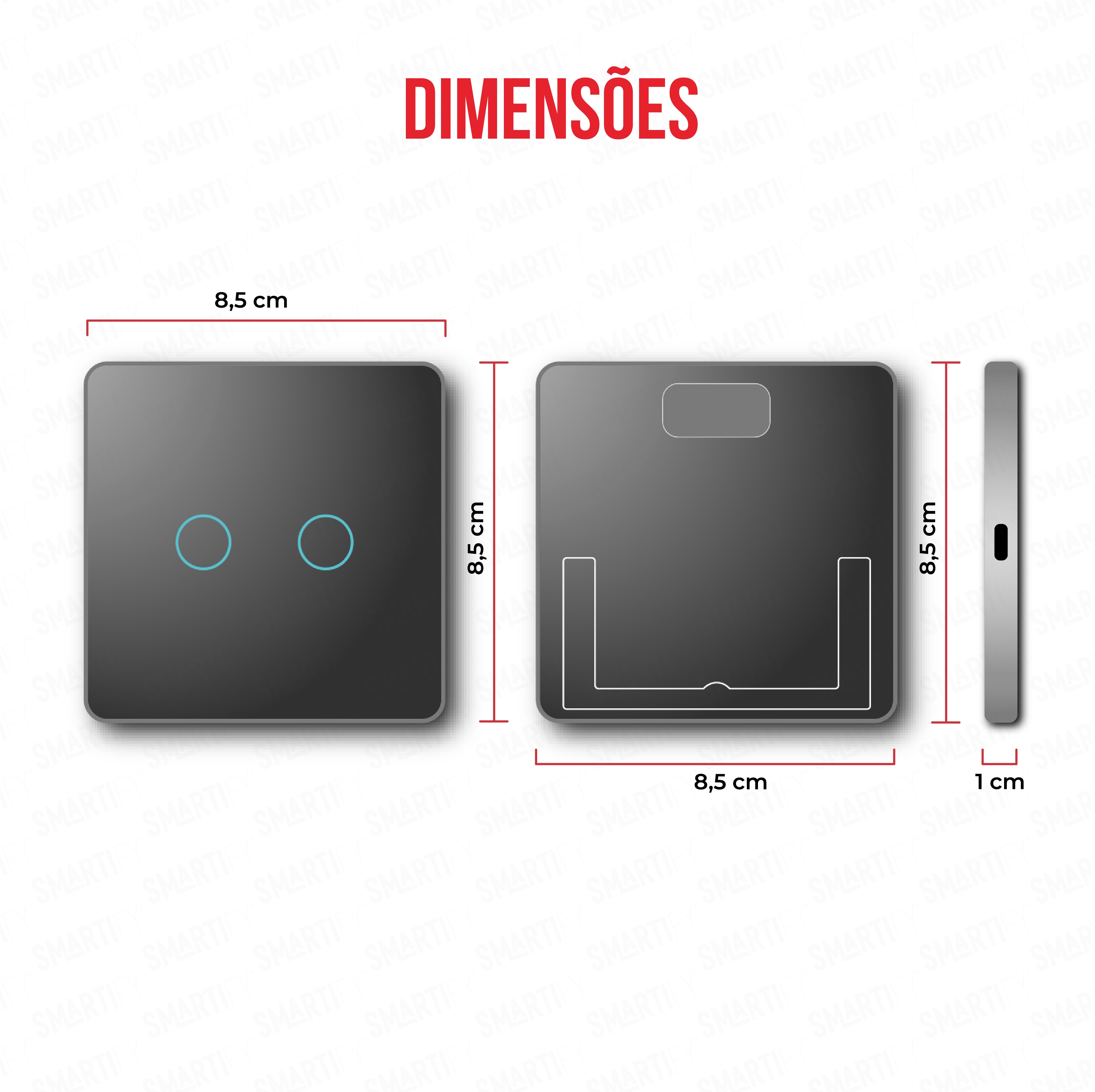 Smartify vPRO Comando de Cenários 2 Botões (6 Cenários) Zigbee Preto - SYPC02ZBPR、mySite、fannypackpong