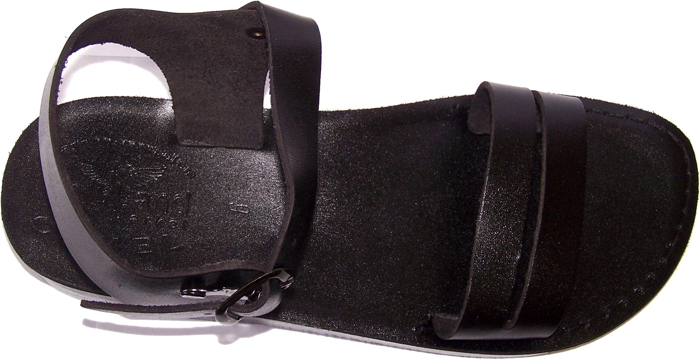  Holy Land Market Men/Women Biblical Jesus Leather Sandals/Slides From Jerusalem (Samaria Black)、mySite、elrpsem3k