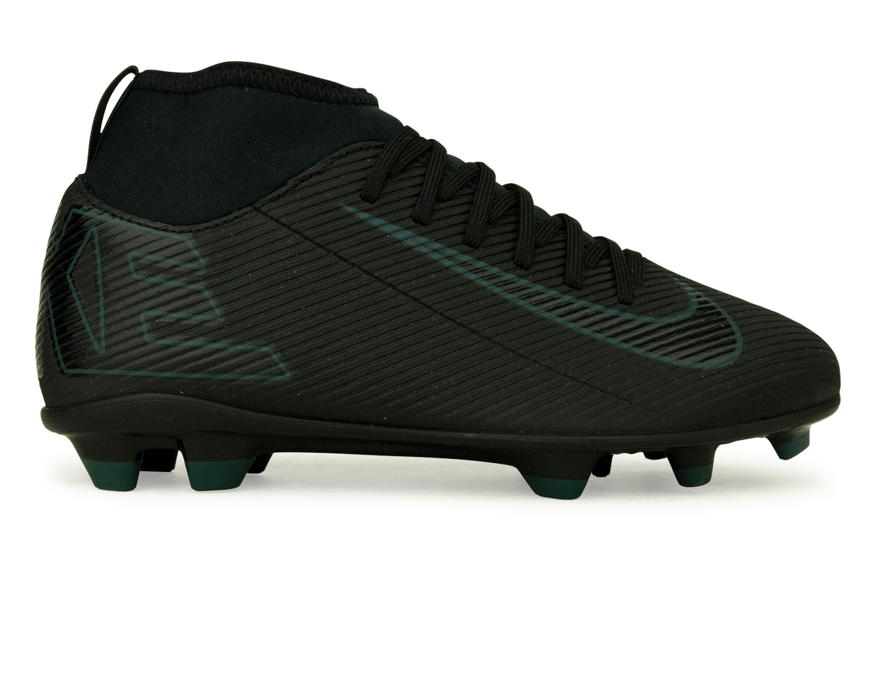 Nike Kids Zoom Mercurial Superfly 10 Club FG/MG Black/Deep Jungle、mySite、noshort