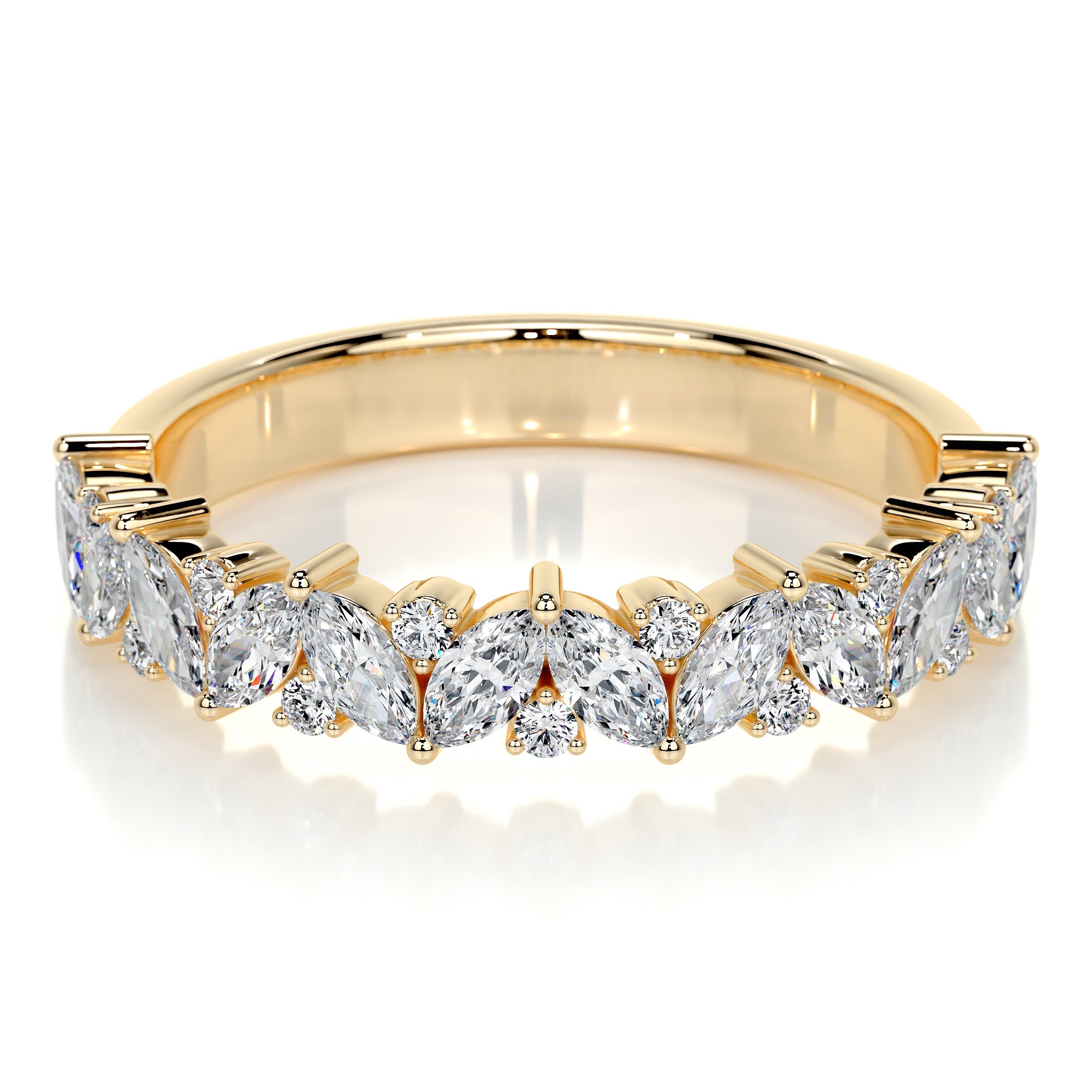 Regina Lab Grown Diamond Wedding Ring (1 Carat) -18K Yellow Gold (RTS)、mySite、hinf8tx79