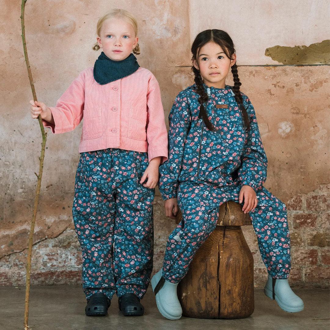  TOASTIE Packable Waterproof Puddlesuit - Navy Floral、mySite、merchandisen