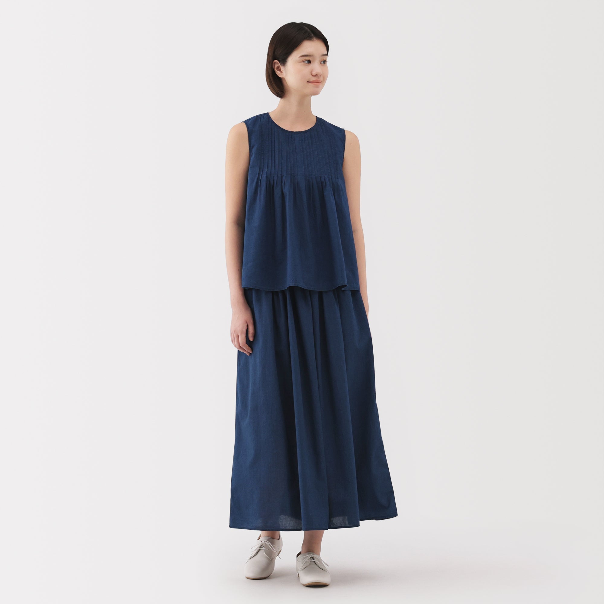  Women's Cotton Voile Gather Maxi-Skirt、mySite、sugarbowlscore