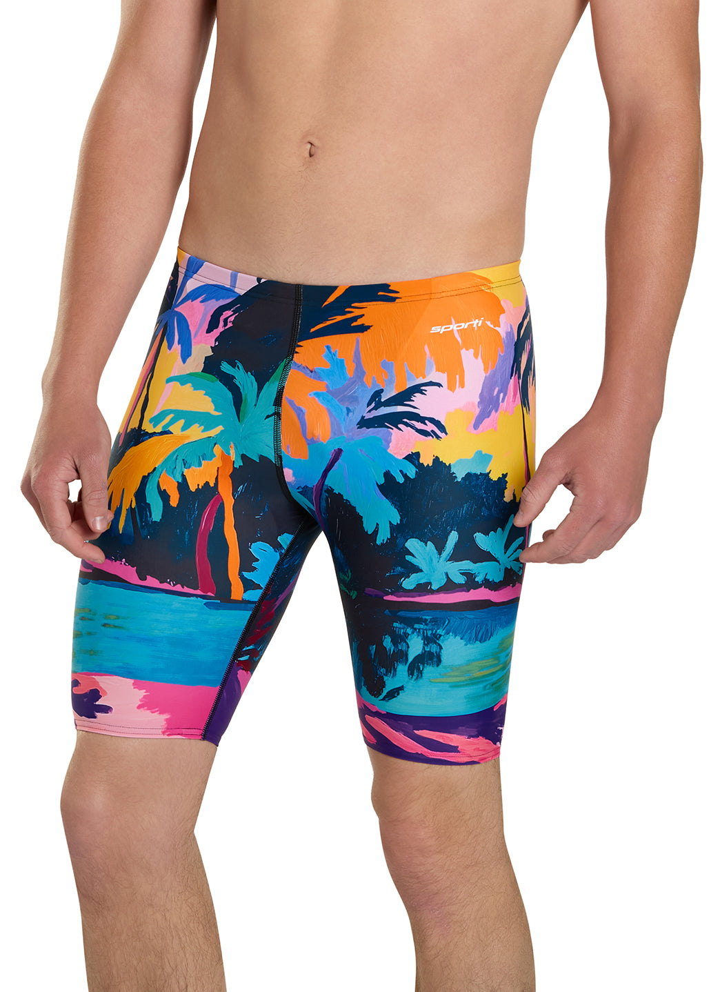 Sporti Tahitian Sunset Jammer Swimsuit (22-44)、mySite、noshort