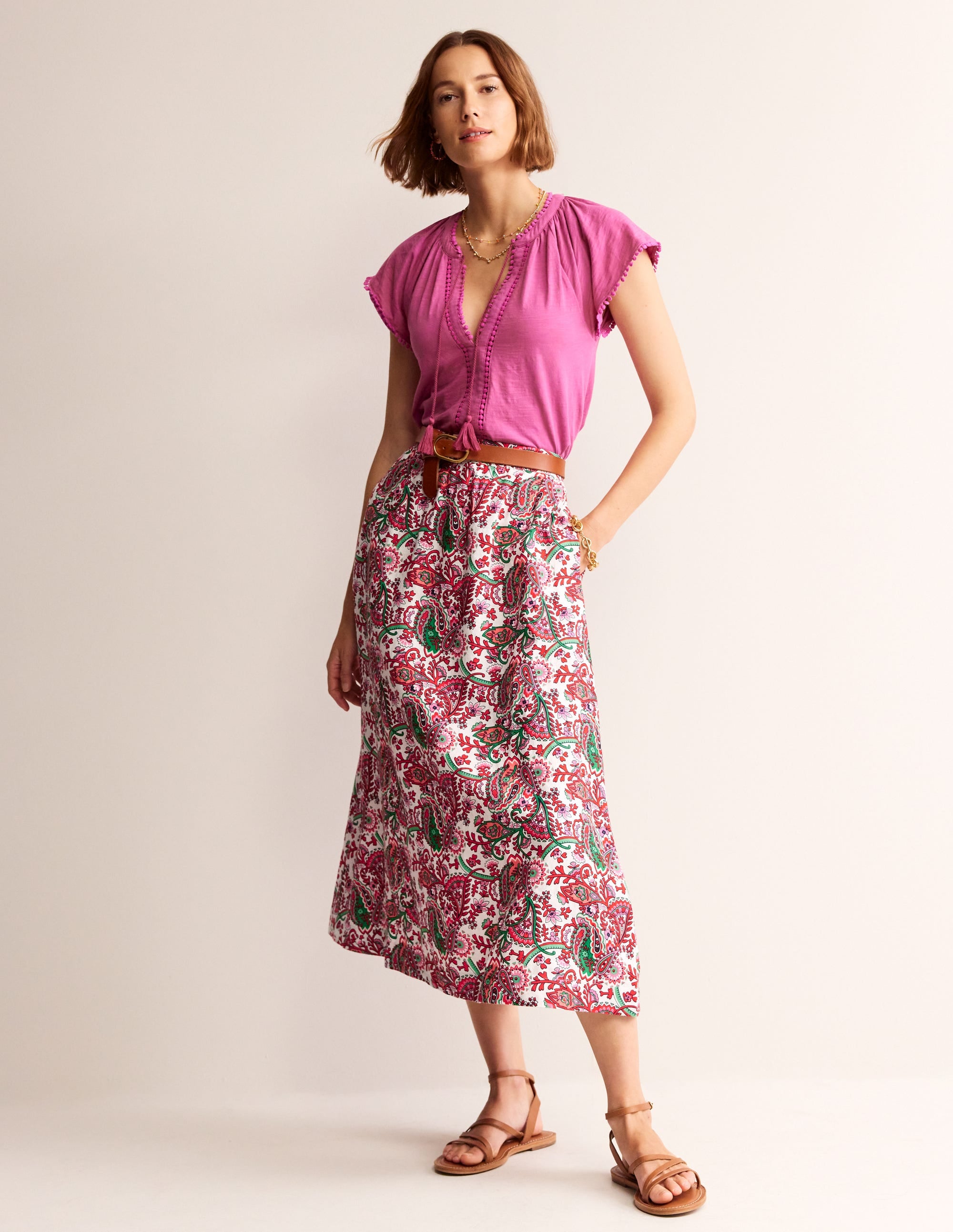  Florence Linen Skirt-Ivory, Fantastical、mySite、ashleygrahame