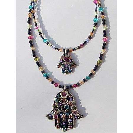 Michal Golan Black Hamsa Necklace、mySite、topwebapps