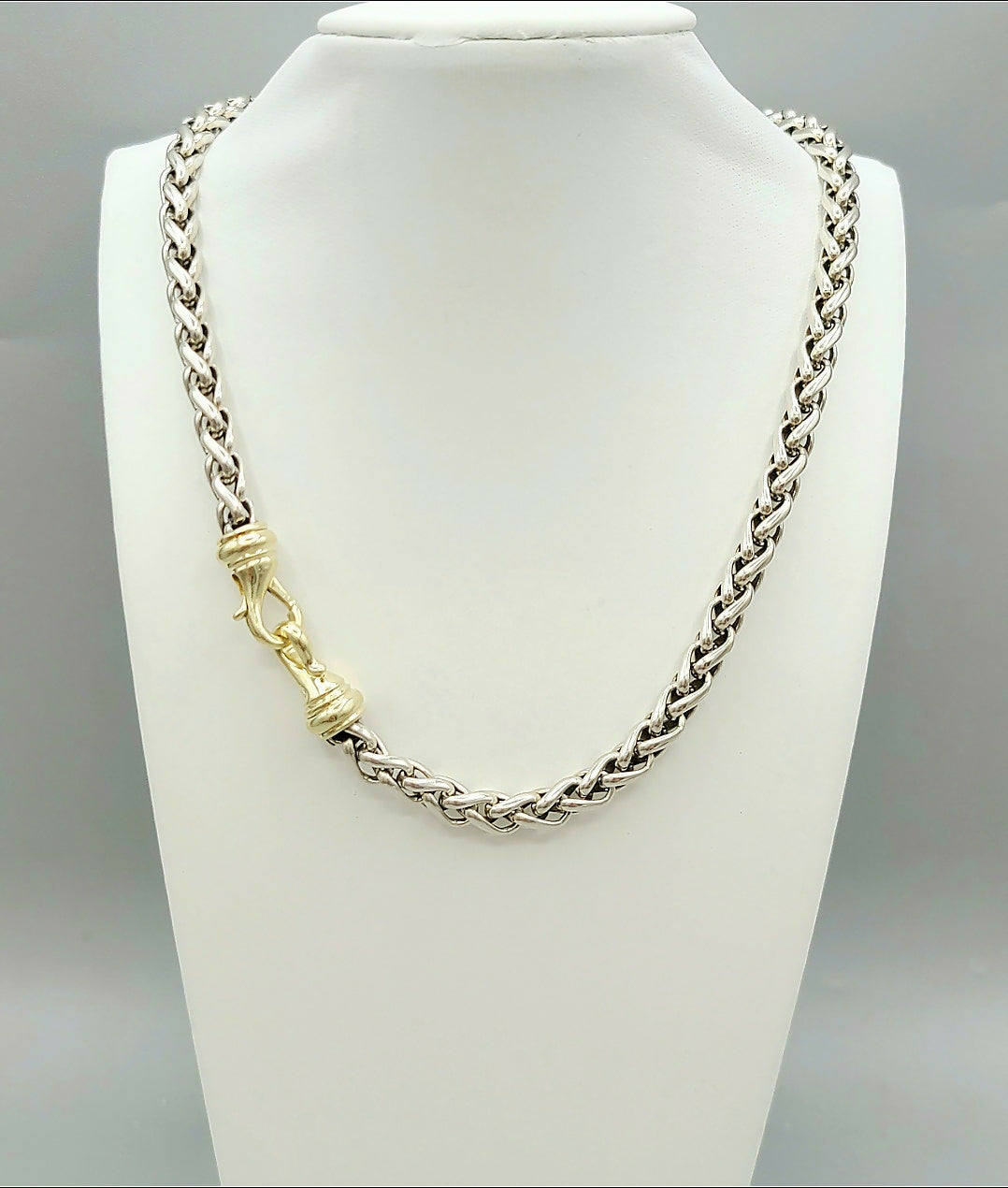 David Yurman Wheat Chain Necklace 6mm Gold Buckle 16、mySite、hinf8tx79