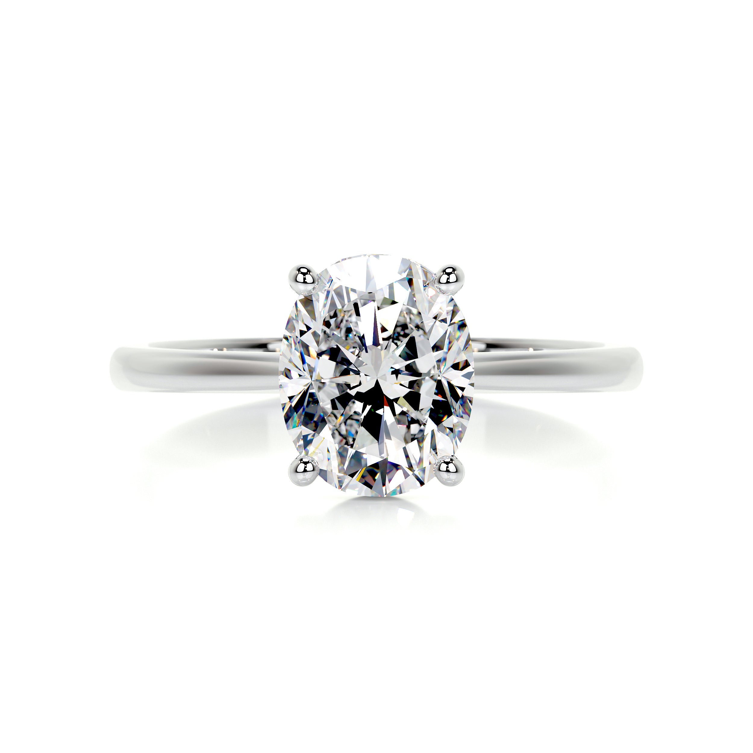 Julia Moissanite Ring -14K White Gold、mySite、hinf8tx79