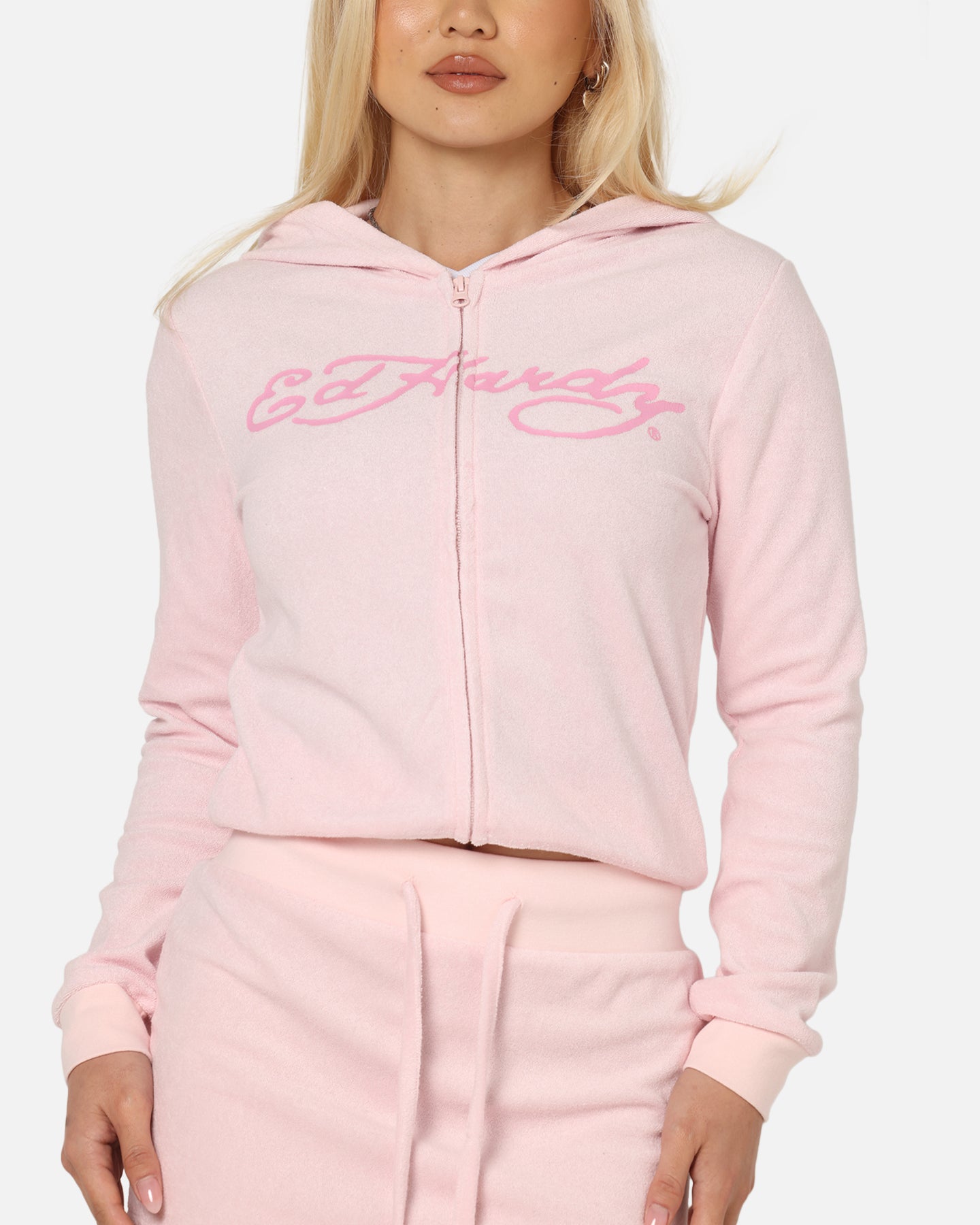 Ed Hardy Women's Lounge Hoodie Pink、mySite、zt4zffjzw