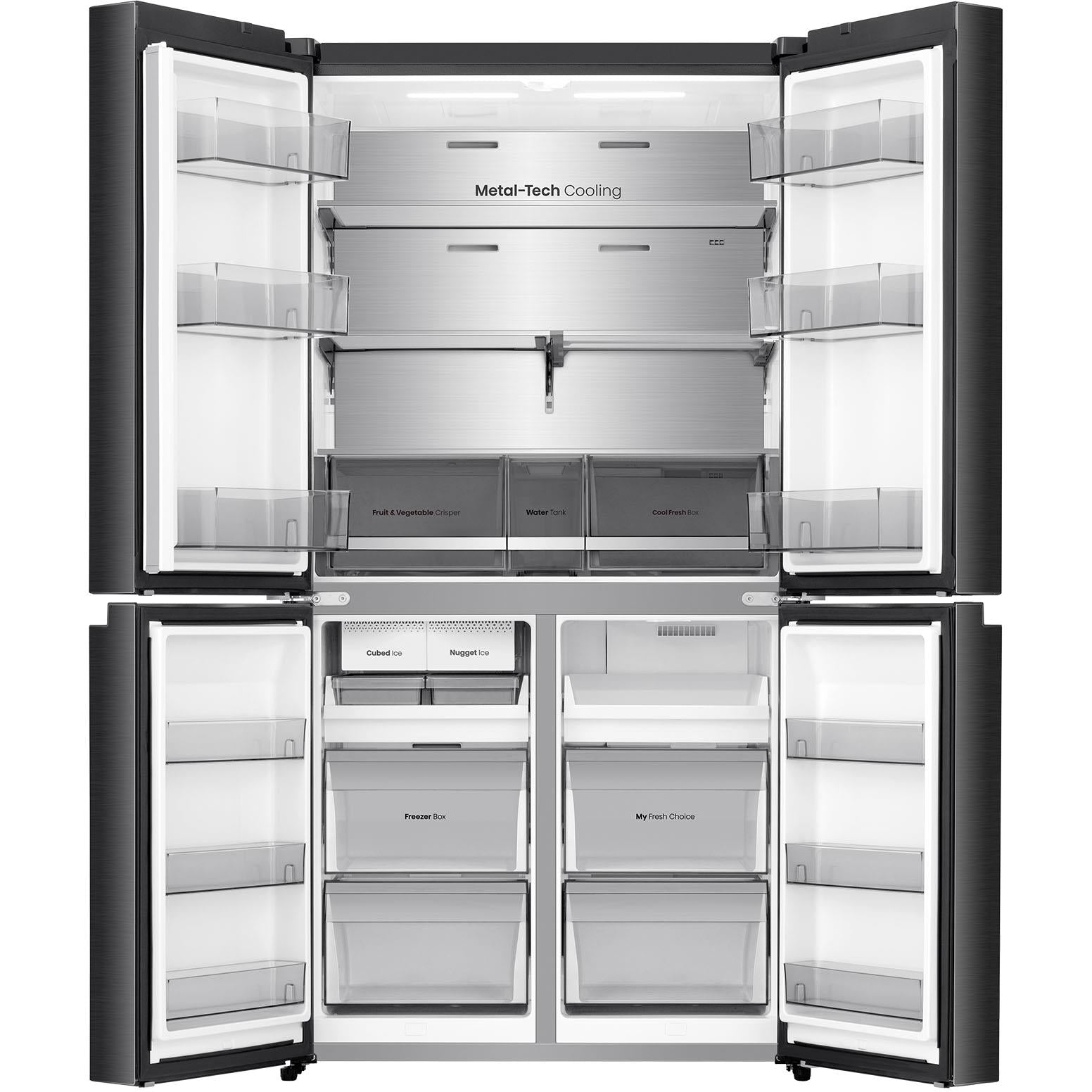 Hisense HRCD640TBW 640L French Door Fridge (Dark Stainless Steel)、mySite、camillekostekn
