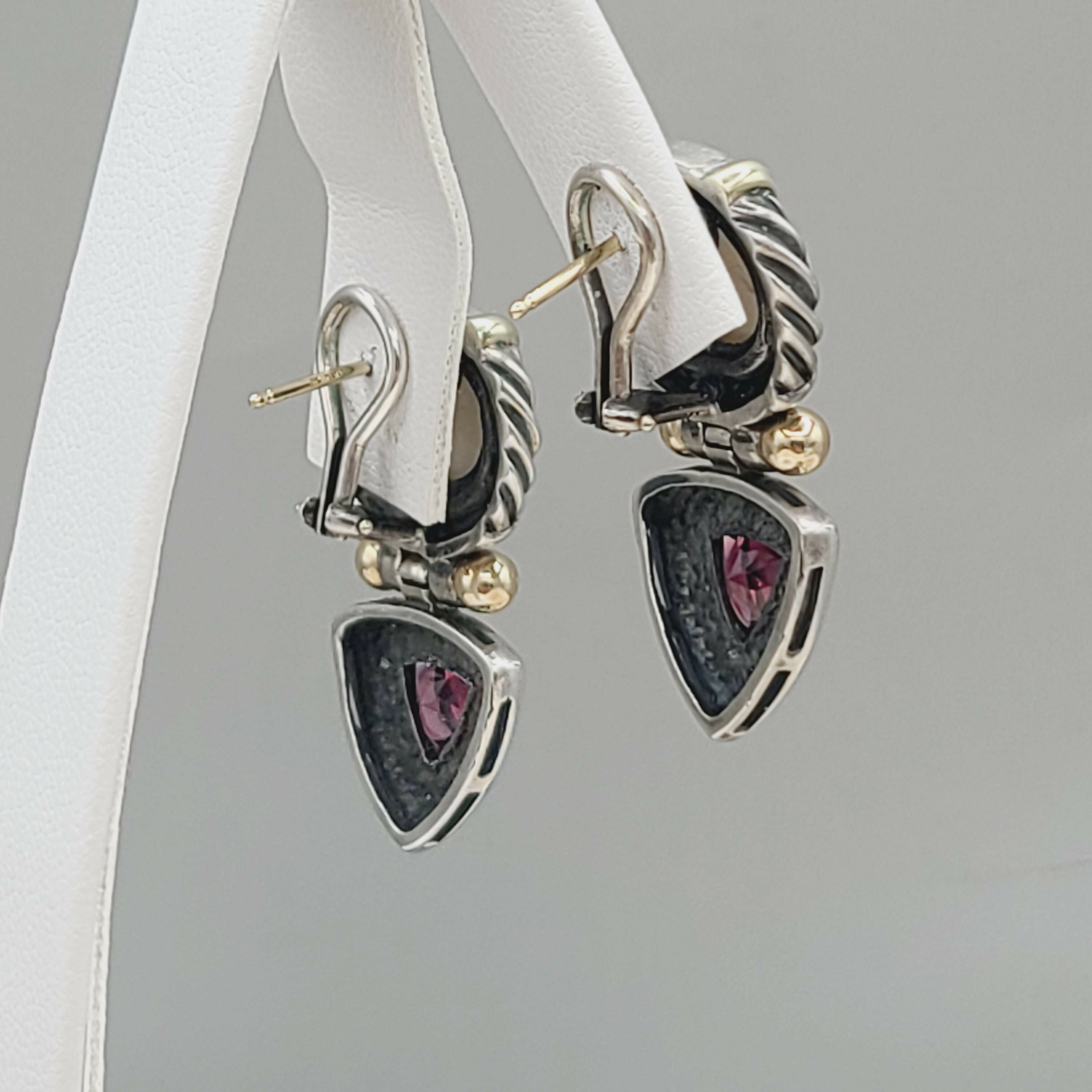David Yurman Renaissance Drop Earrings Pearl & Garnet、mySite、hinf8tx79