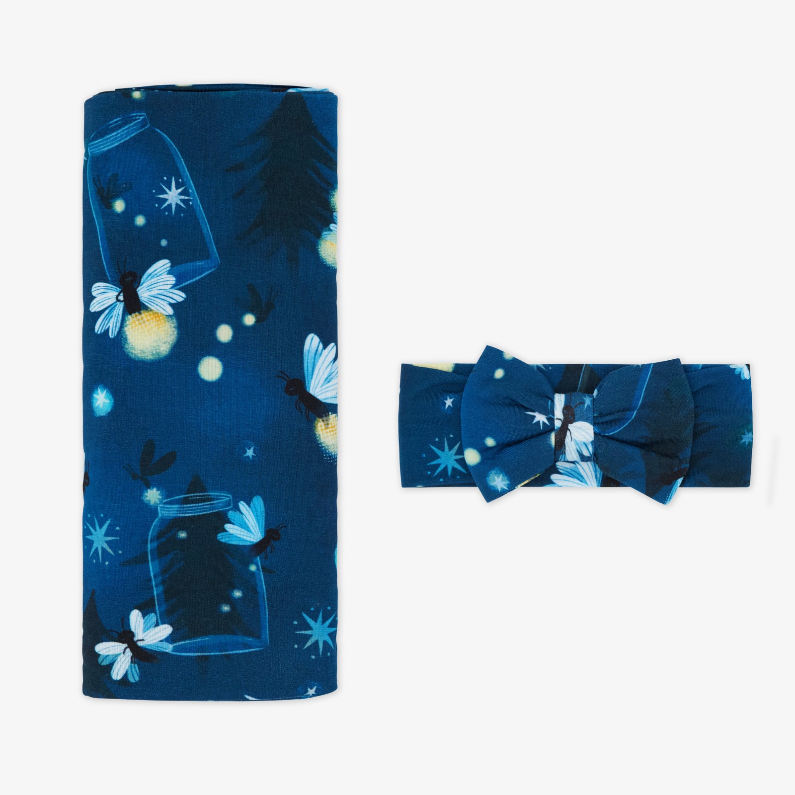  Firefly Glow Swaddle & Luxe Bow Headband Set、mySite、layawaytickets