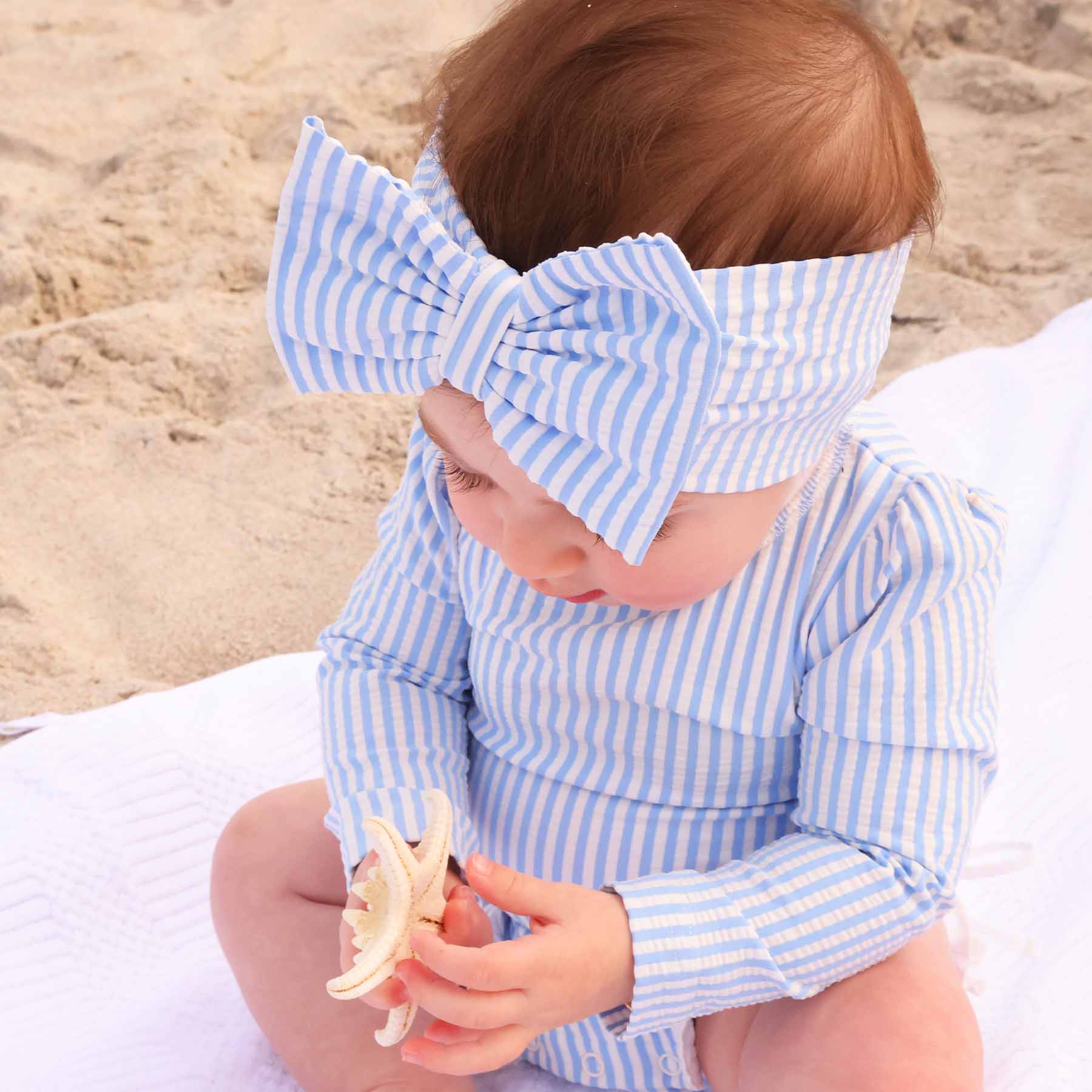  Swim Bow | Seersucker Blue、mySite、layawaytickets