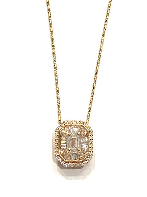 Corielle Blake Diamond Pendant Necklace in 14k Gold、mySite、noshort