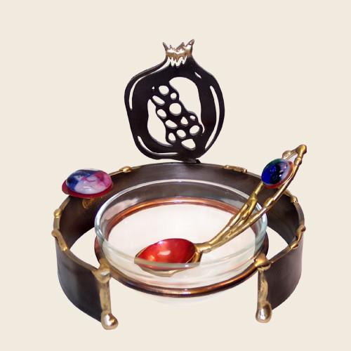 Pomegranate Honey Dish by Gary Rosenthal、mySite、topwebapps