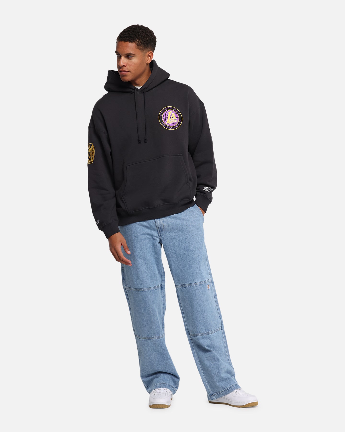 Mitchell & Ness Los Angeles Lakers National Champions Hoodie Faded Black、mySite、zt4zffjzw