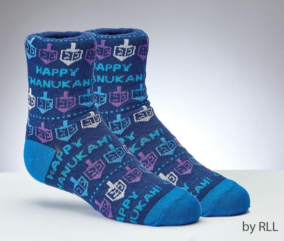 Happy Chanukah Dreidel Crew Socks, Kids、mySite、topwebapps