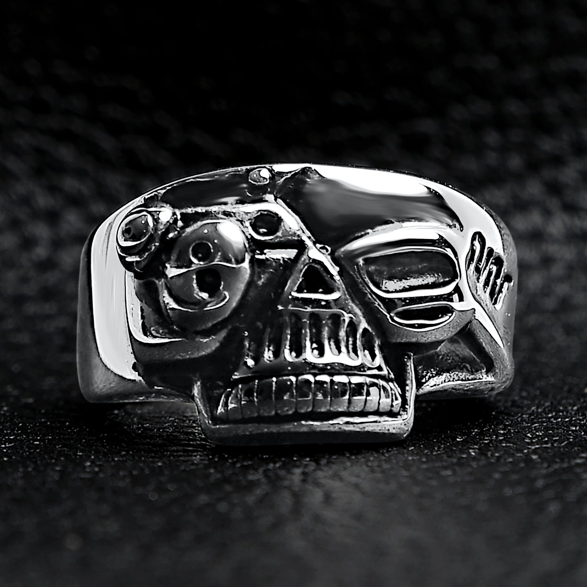 Polished Skull Stainless Steel Ring / SCR2015、mySite、dreamappss