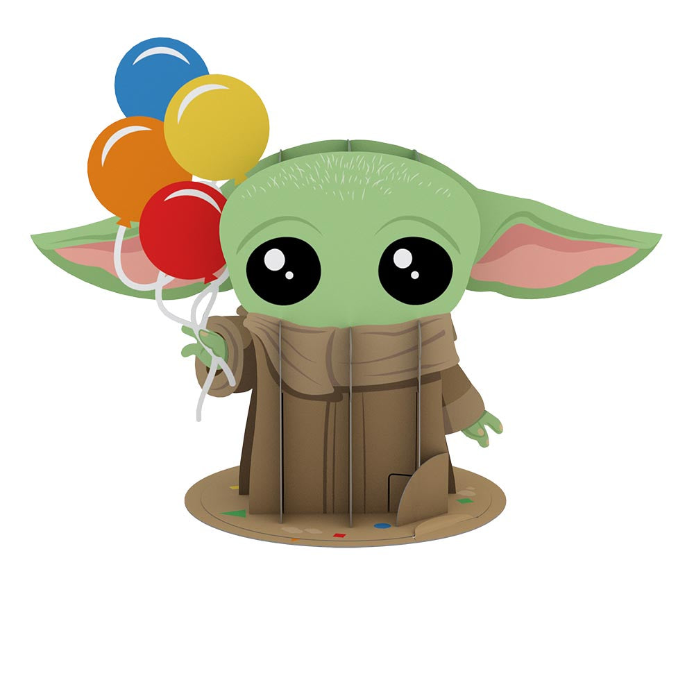 Star Wars™ The Mandalorian™ Grogu™ Birthday Card with Pop-Up Gift、mySite、solidvoid