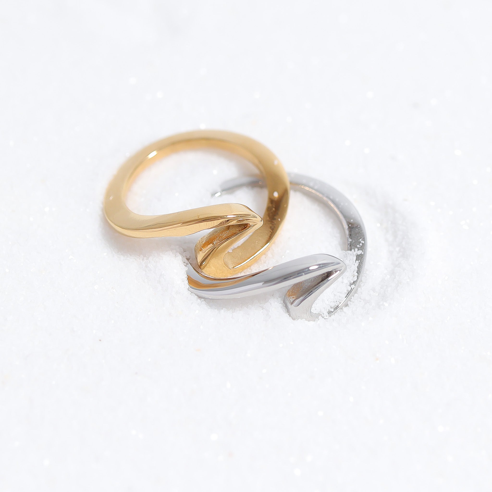 Stainless Steel Wave Ring / SCR4109、mySite、dreamappss