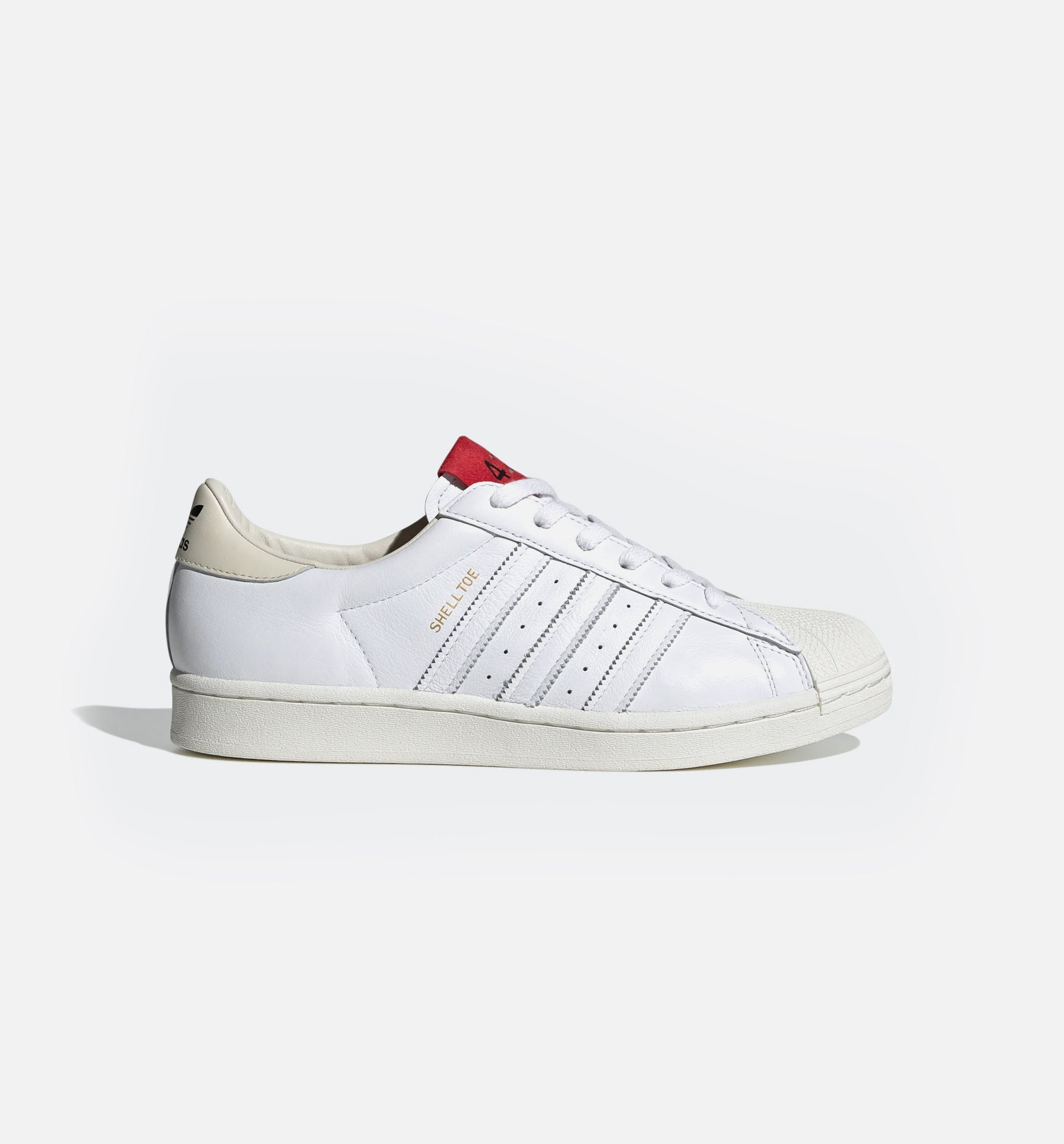 424 Shell-Toe Mens Lifestyle Shoe - White/Red、mySite、dreamappss
