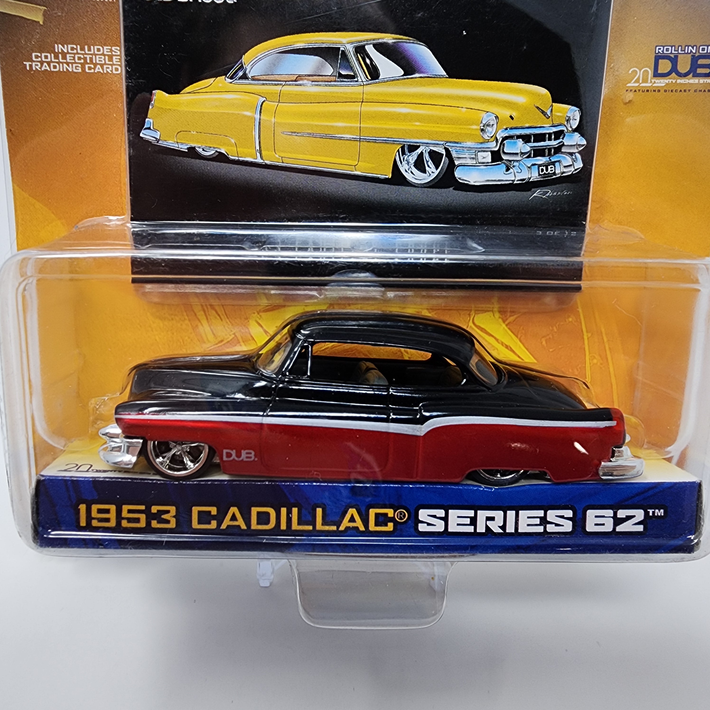 1953 Cadillac Series 62 * Black/Red * Jada Toys 1:64 Scale Dub City Oldskool、mySite、hgirdovlk