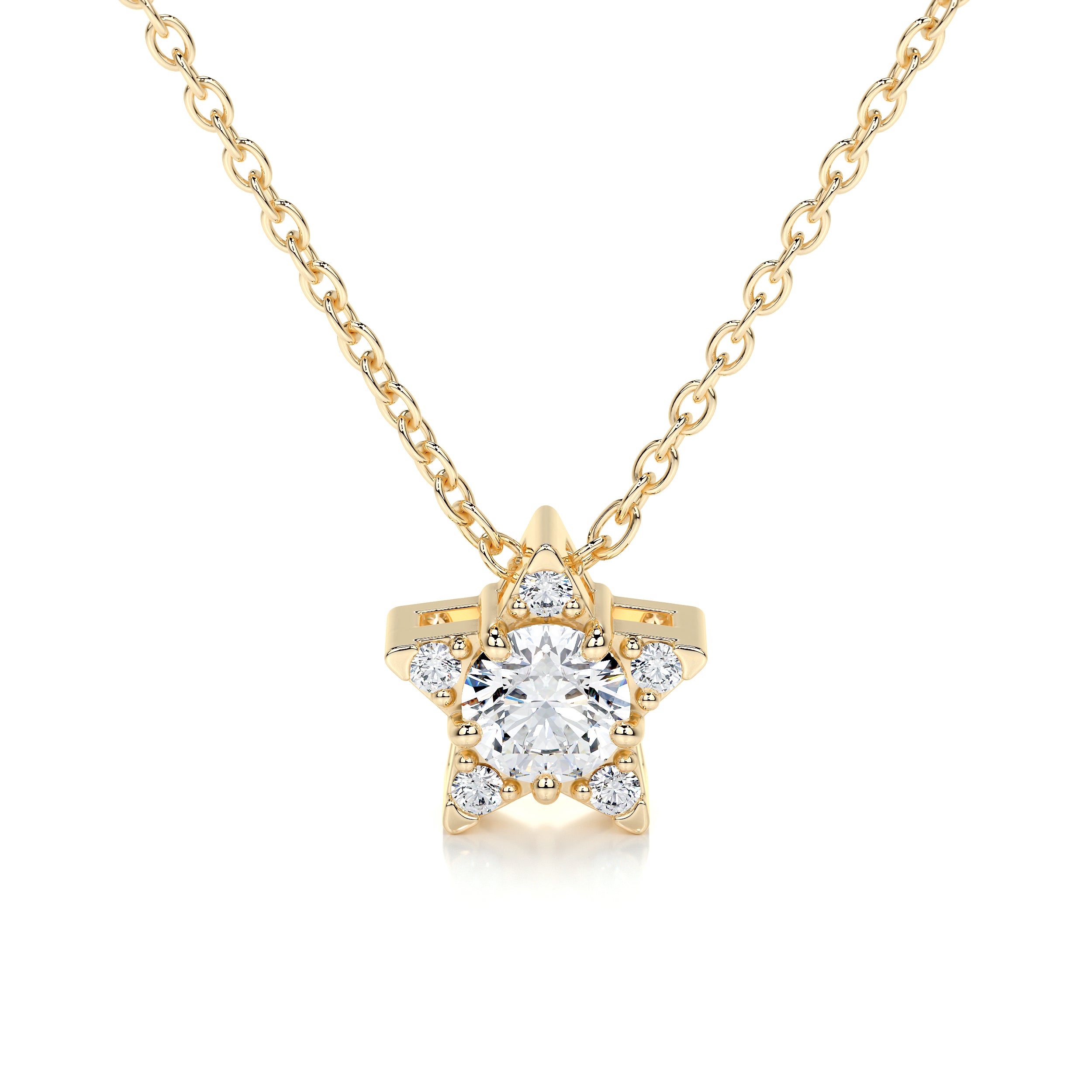 Robbie Diamond Pendant (0.30 Carat) -18K Yellow Gold、mySite、hinf8tx79
