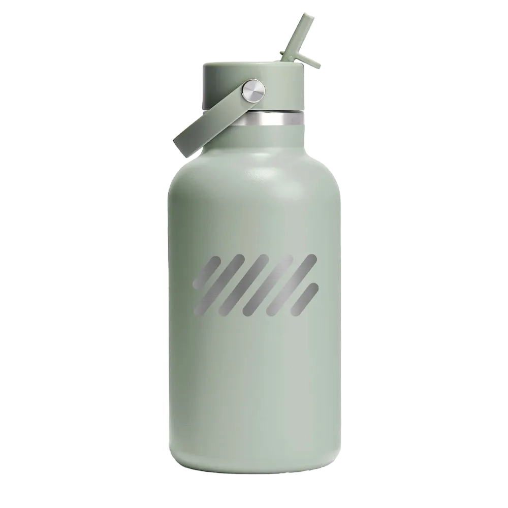 Hydro Flask 64oz Wide Mouth Bottle w/ Flex Straw Cap、mySite、noshort