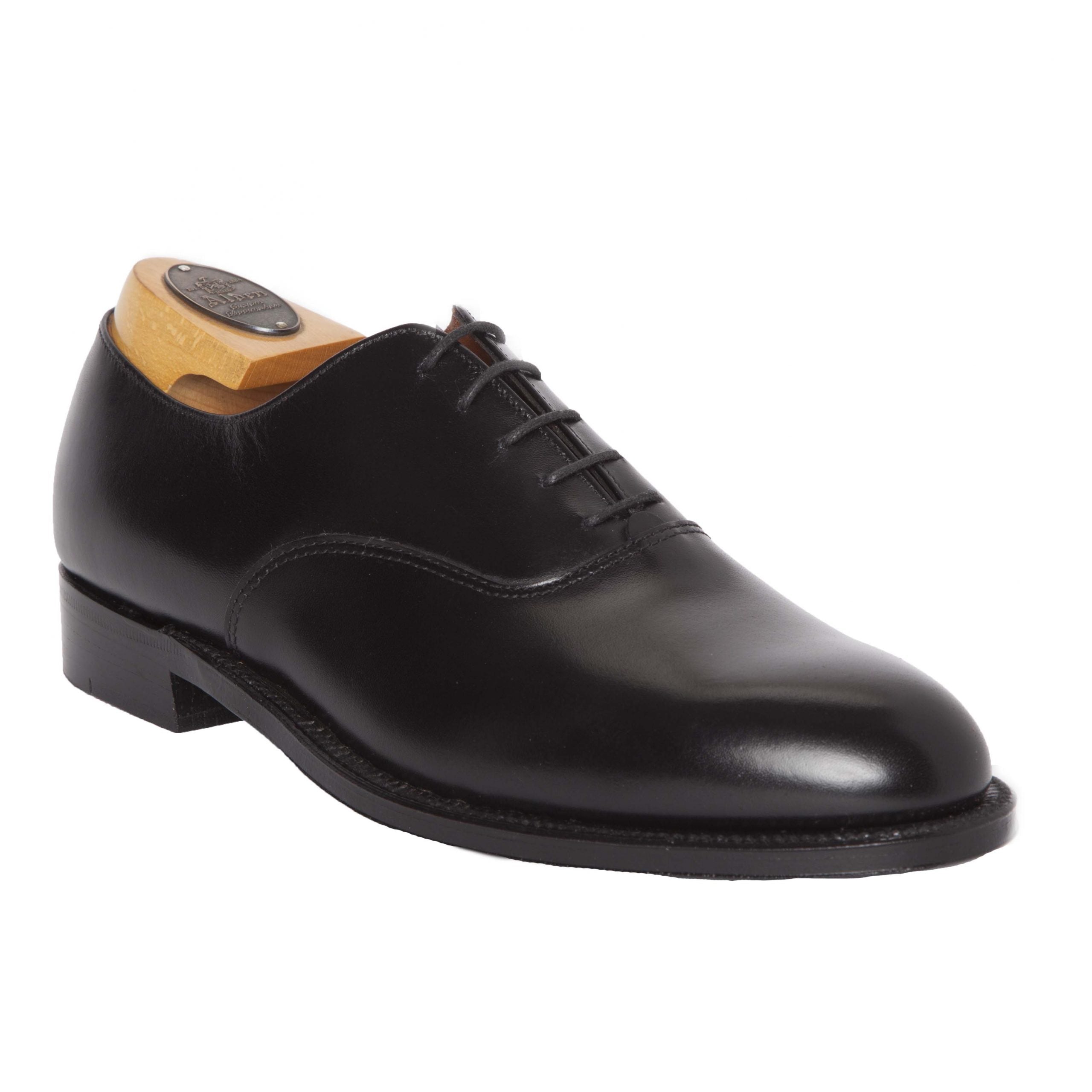  932 - Plain Toe Bal in Black Calfskin、mySite、preschool7hills