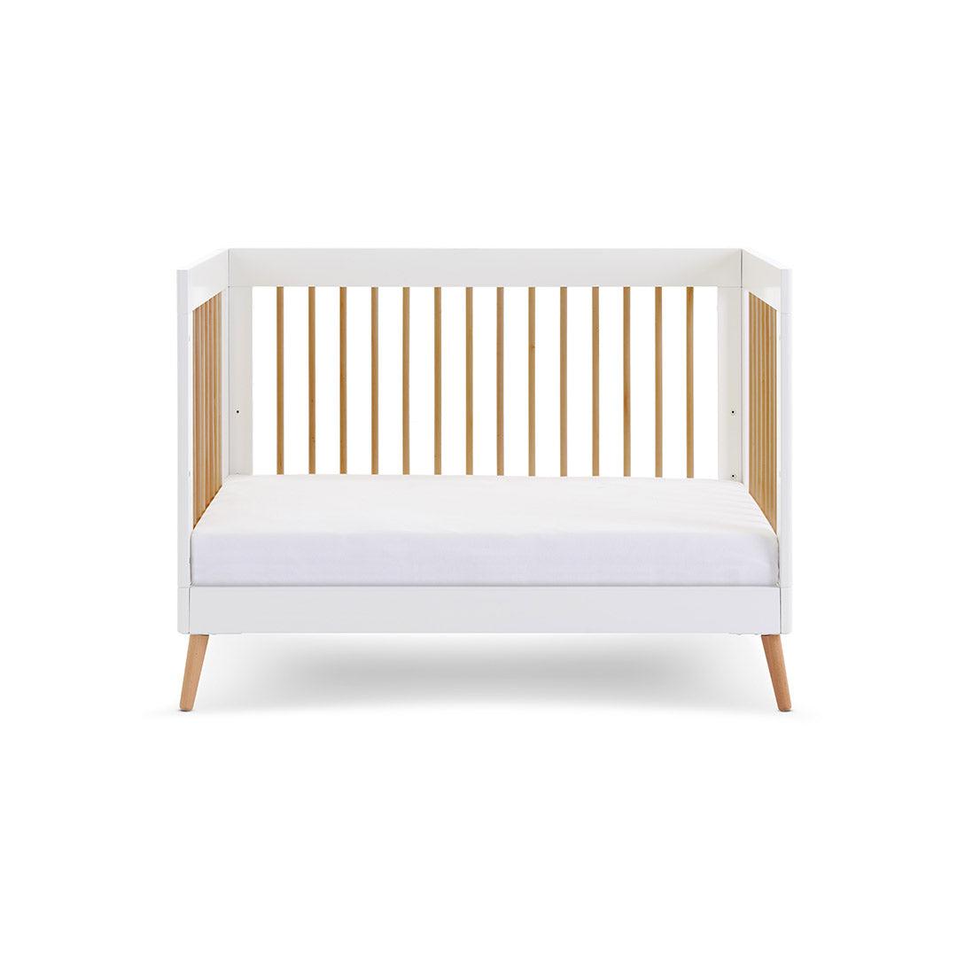  Obaby Maya Mini Cot Bed - White + Natural、mySite、merchandisen