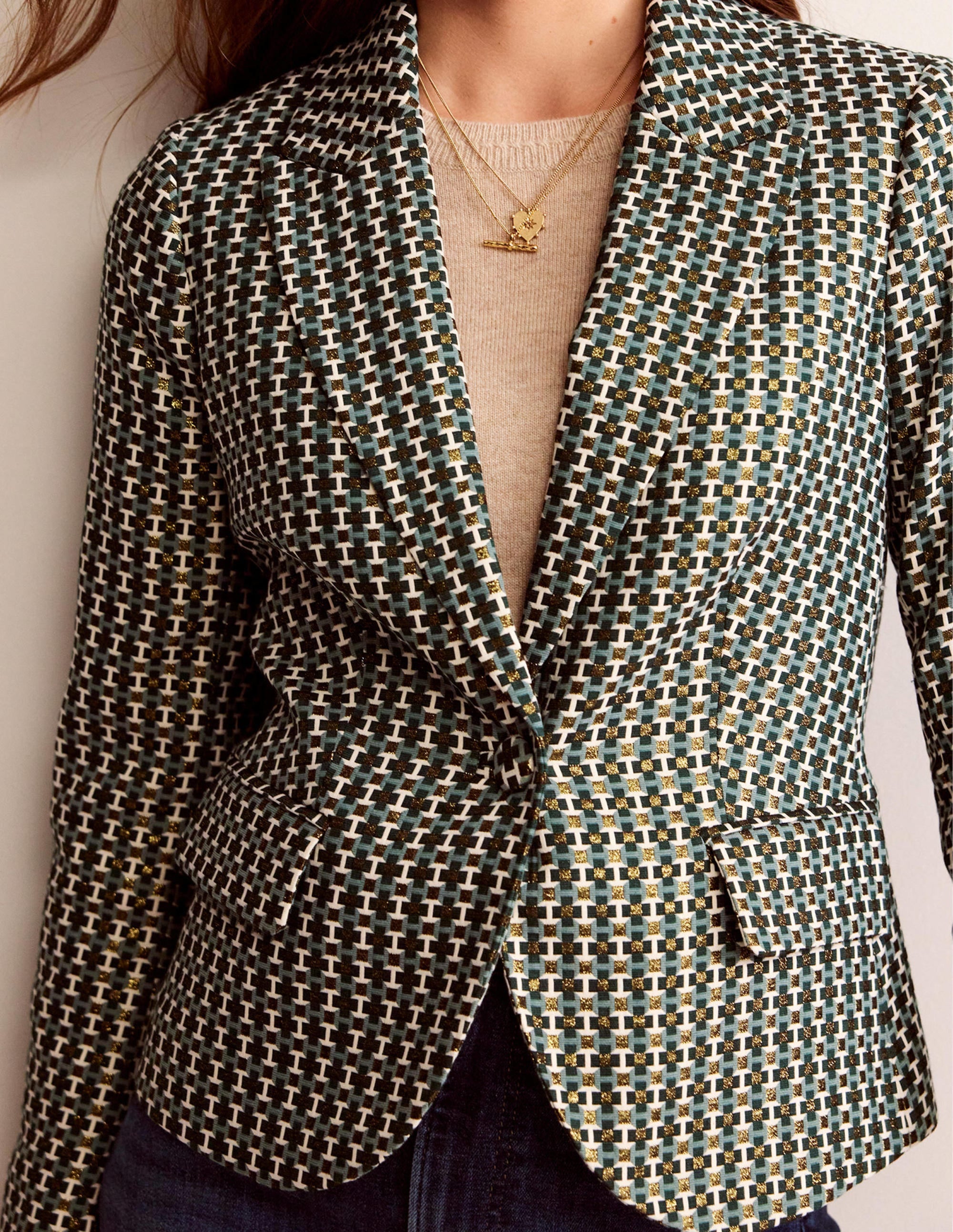  Canonbury Jacquard Blazer-Jacquard、mySite、ashleygrahame