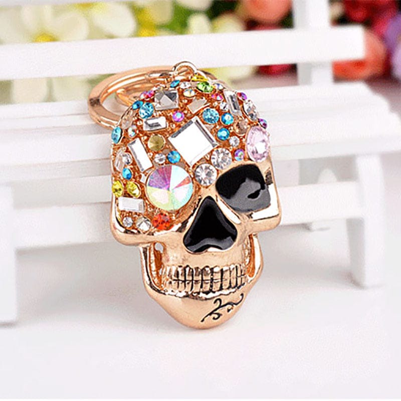 Sparkling Skull Keyring and Punk Style Hand-Bone with Claws-Scary Cute!、mySite、g9winljtr