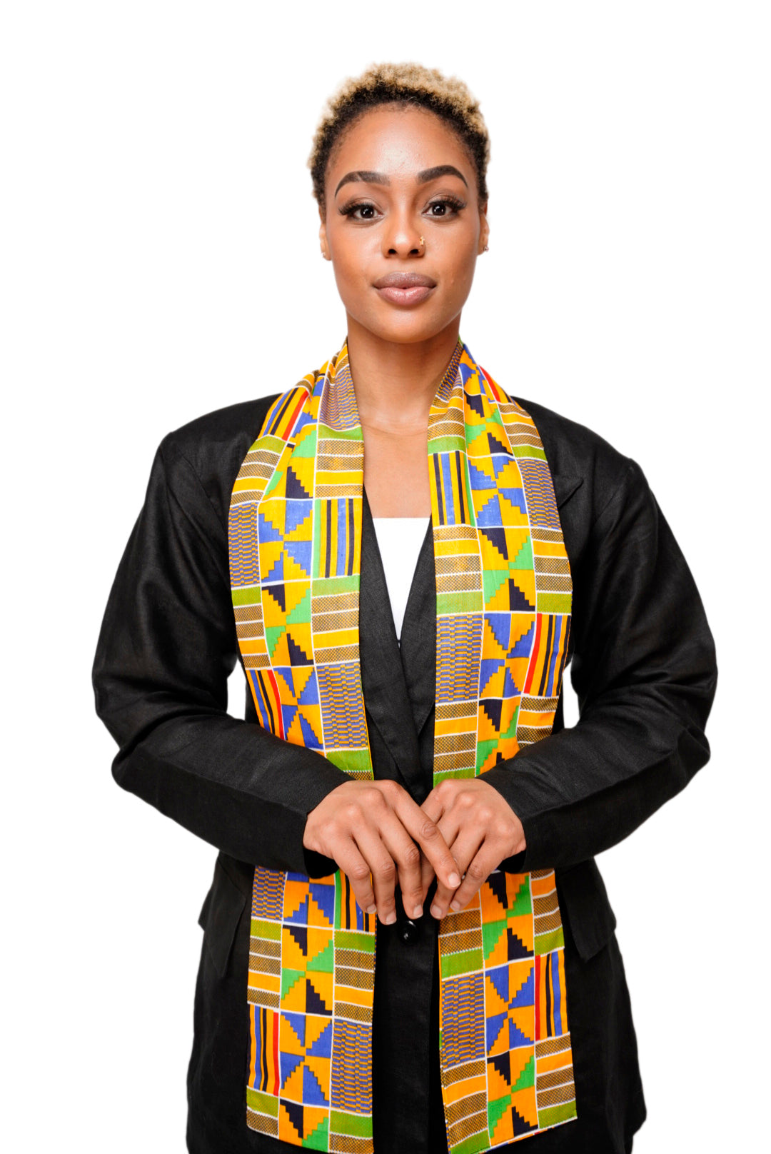 Dupsie's Akannipa Kente African Print Stole/Sash DP4075S、mySite、solidvoid
