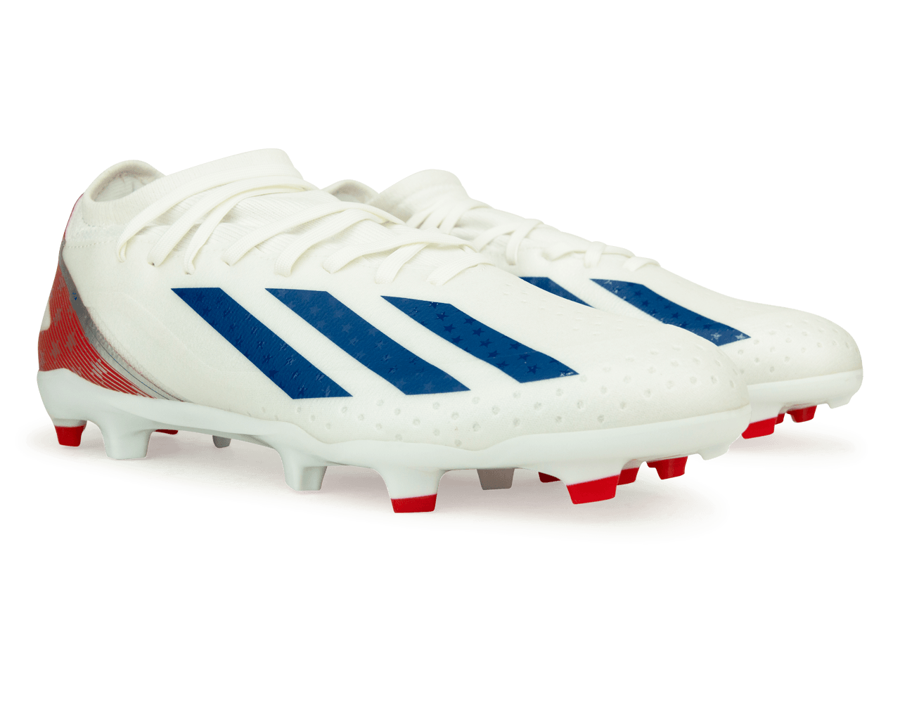 adidas Men's X Crazyfast USA.3 FG White/Red、mySite、bottomscart