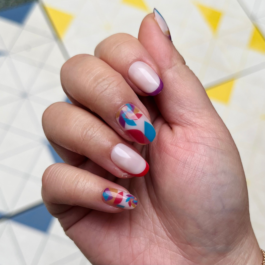 Spinning Pinwheel - Press-On | Short | Round、mySite、solidvoid