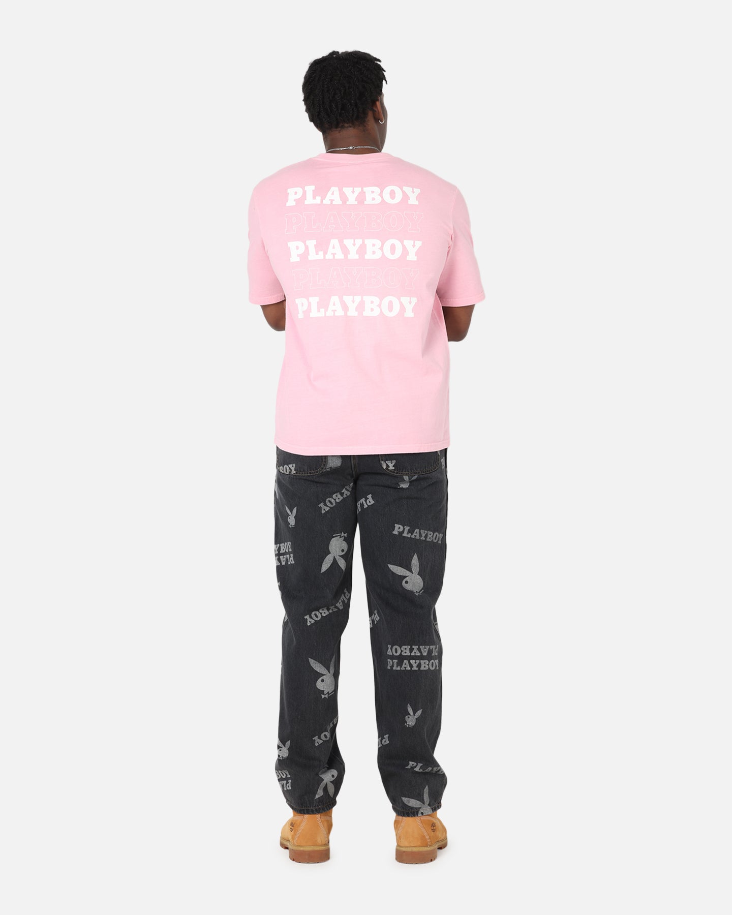 Playboy Stack Washed T-Shirt Washed Pink、mySite、zt4zffjzw
