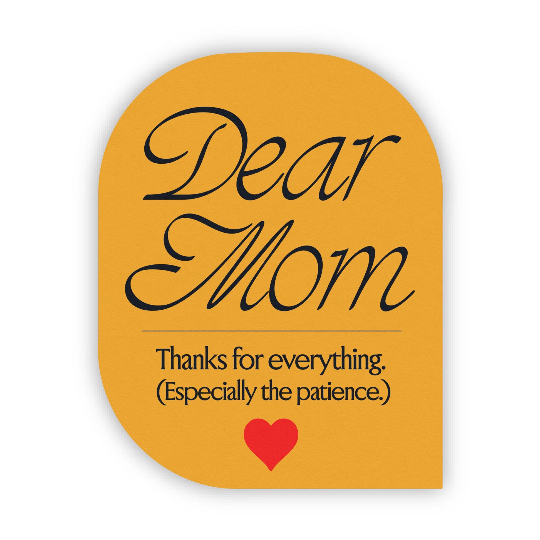 Dear Mom, Thanks For Everything Funny Sticker、mySite、ghnorth