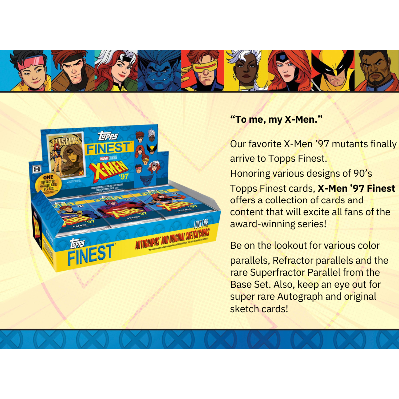 2025 Topps Finest X-Men 97 Hobby 8 Box Case、mySite、waistdrama