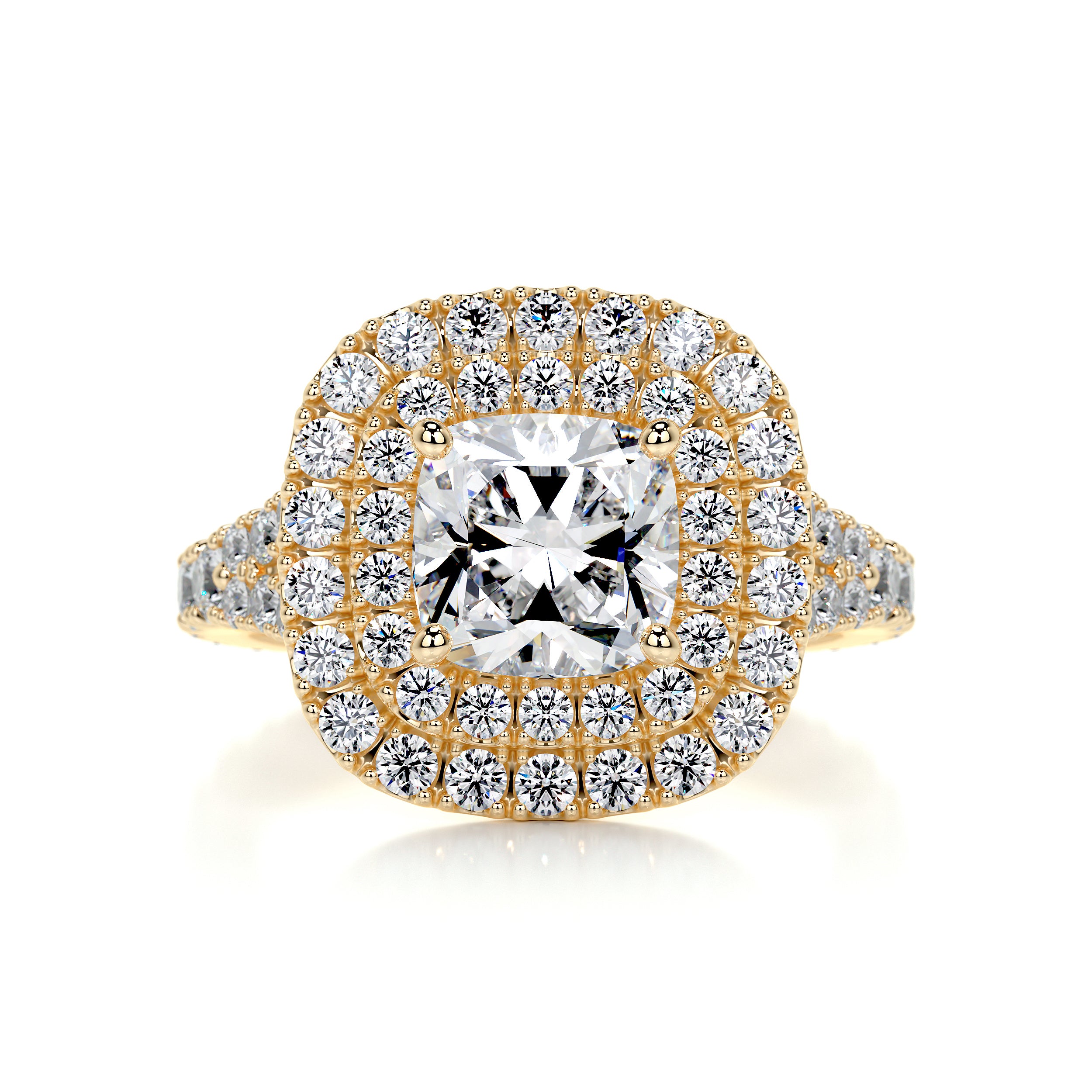 Tina Diamond Engagement Ring -18K Yellow Gold、mySite、hinf8tx79