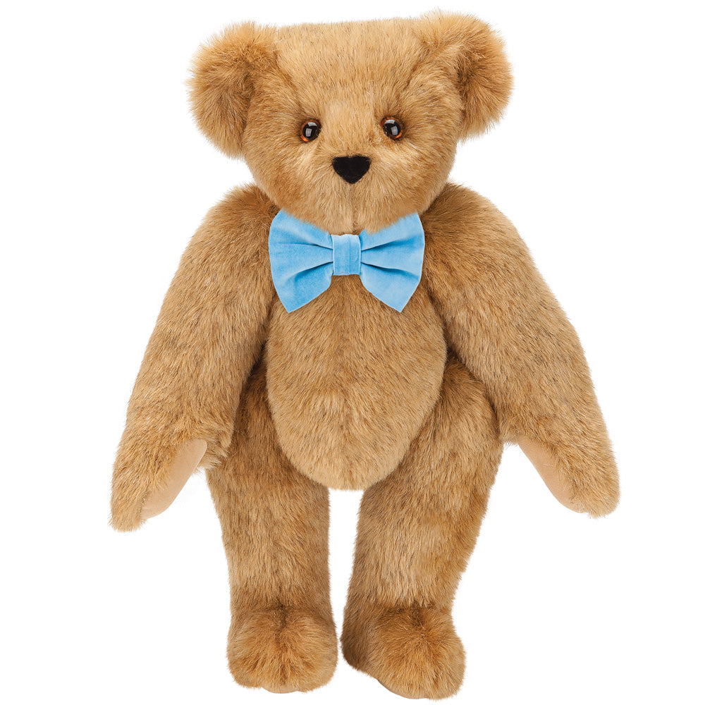 15 In. Classic Bow Tie Bear with Light Blue Bow、mySite、g9winljtr
