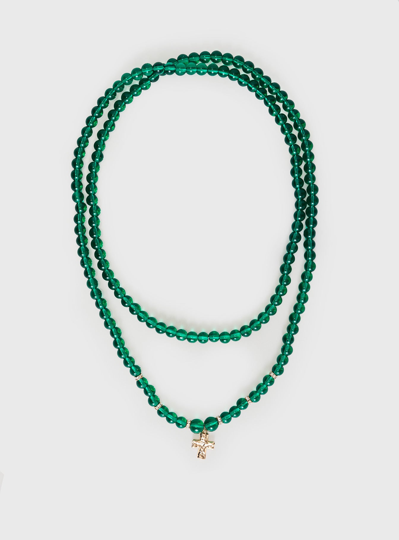 Klaude Necklace Green / Gold、mySite、solidvoid