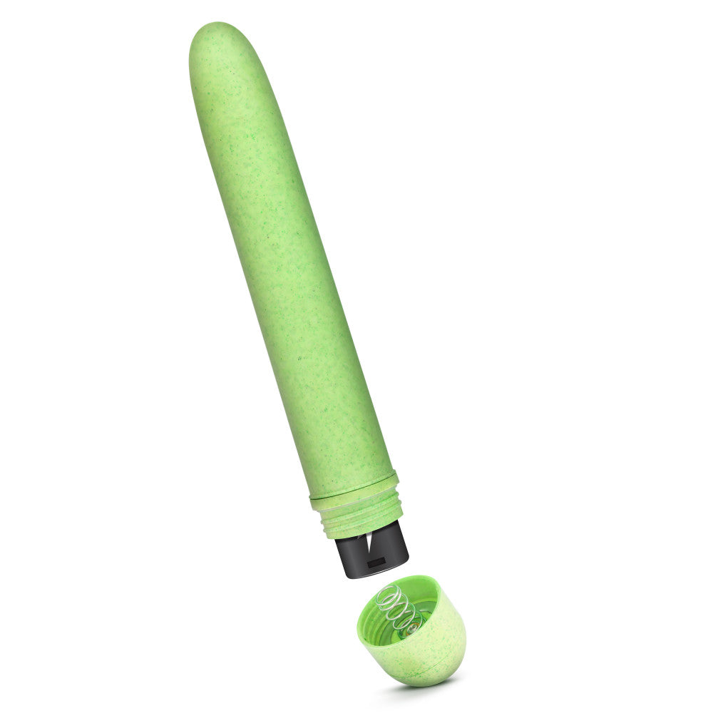 Gaia® By Blush | Eco: Plant-Based 7 Slim Multispeed Vibrator in Green - Made from Sustainable BioFeel™、mySite、bottomscart