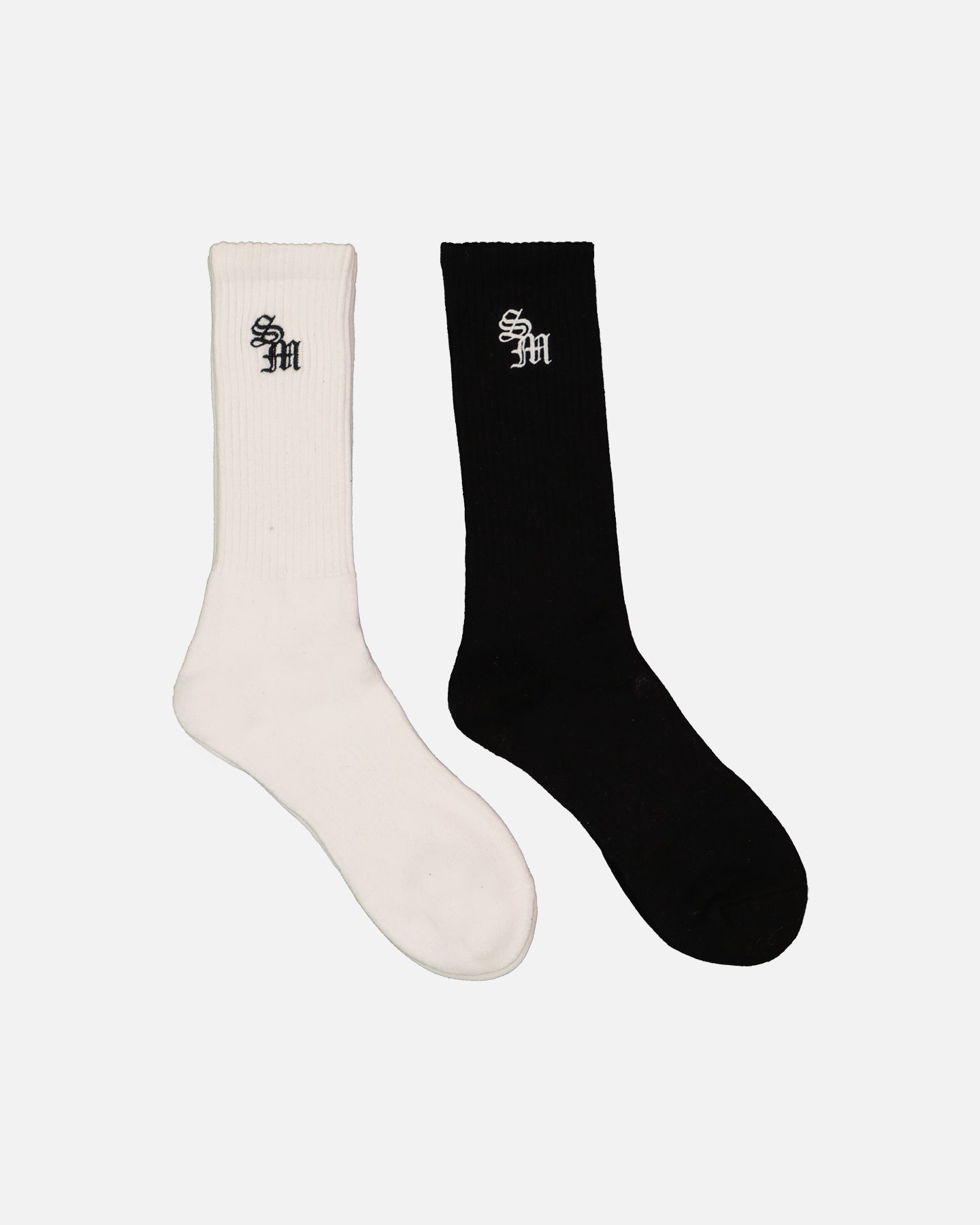 Saint Morta Monogram Crew Socks 2 Pack Black、mySite、zt4zffjzw