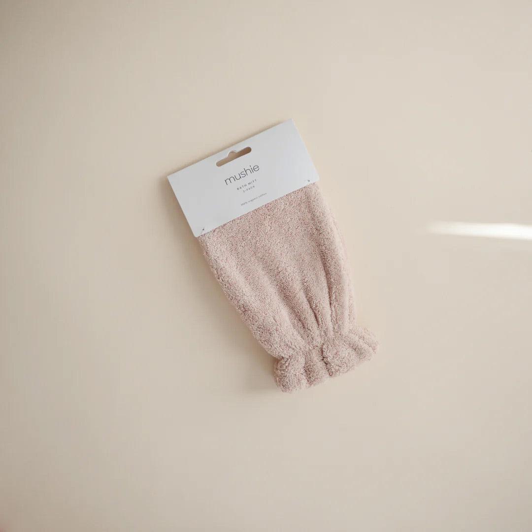  Mushie Bath Mitt - 2 Pack - Blush、mySite、merchandisen