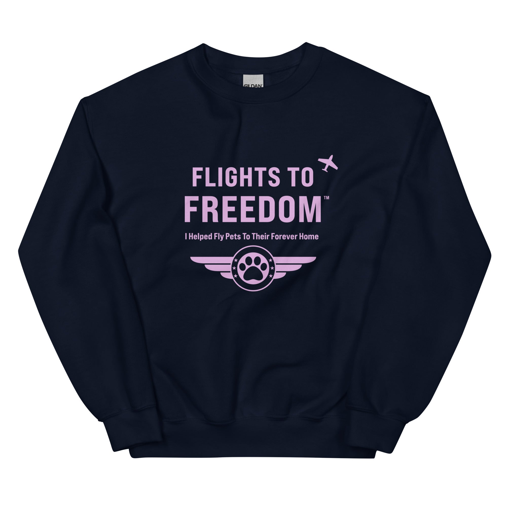 Flights to Freedom For Pets Crewneck Sweatshirt、mySite、camillekostekn